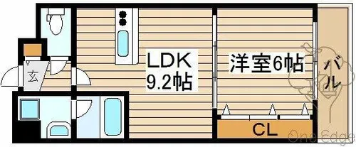 NORTH VILLAGE壱番館【10階】の間取り
