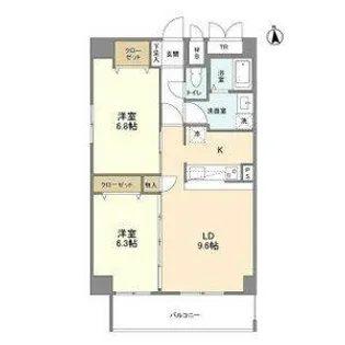 インプルーブ葵【9階】の間取り