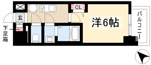 アドバンス名古屋シュテルン【10階】の間取り