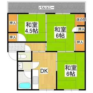 福岡県福岡市早良区百道3丁目【マンション】の間取り