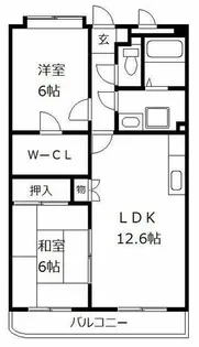 福岡県福岡市南区花畑2丁目【マンション】の間取り
