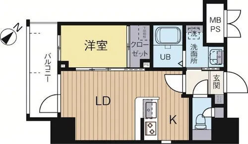 福岡県福岡市博多区須崎町【マンション】の間取り