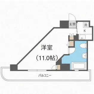 AMSTOWER南6条【7階】の間取り