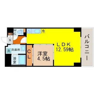 古出来エンブルコート【5階】の間取り