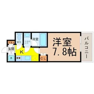1Kの間取り画像