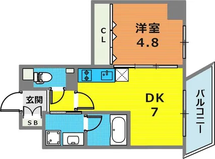 グランボヌール【501号室】の間取り