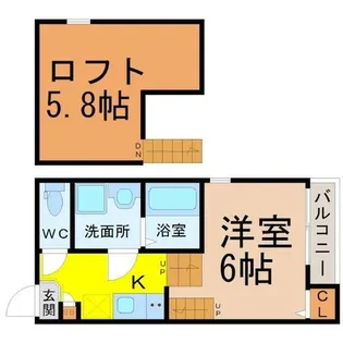 リベルテ千種【1階】の間取り