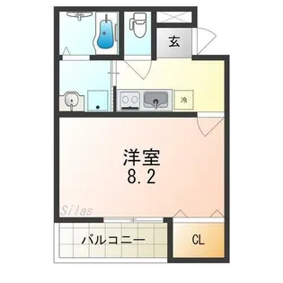 大阪府堺市堺区寺地町西3丁【アパート】の間取り