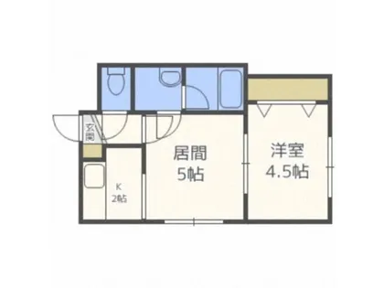 マープル平岸【405号室】の間取り