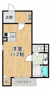 F+style狭山・池尻中1号館【2階】の間取り
