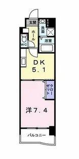 福岡県福岡市東区筥松新町【マンション】の間取り