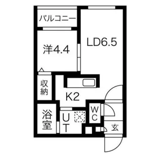 GRAND RAVINE平岸【3階】の間取り