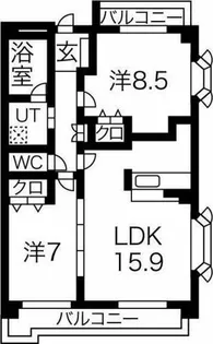 ロイヤルスクエア【3階】の間取り