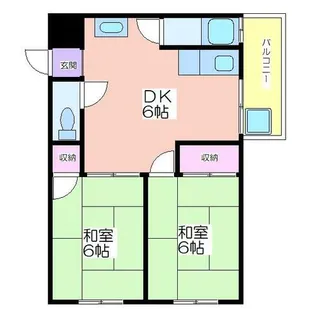 たきがわマンション【5階】の間取り