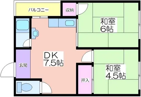 たきがわマンション【5階】の間取り