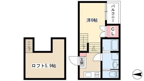 Maison Casablanca【2階】の間取り