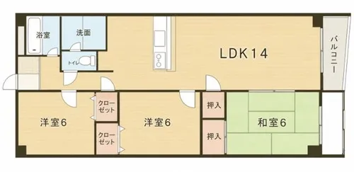 カサグランデ21【3階】の間取り