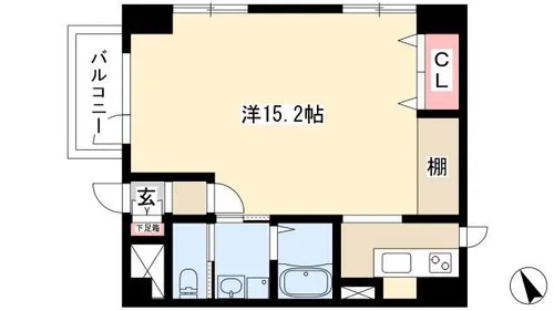 デリカ末盛【302号室】の間取り