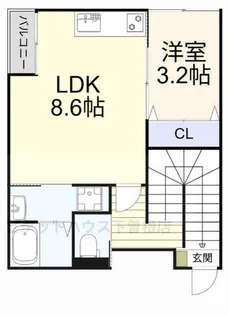 Lila城野【202号室】の間取り