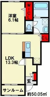 ロータス北泉3【1階】の間取り