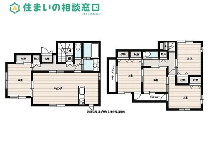 愛知県岡崎市井田町字東城【一戸建】の間取り