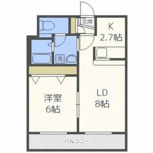 北海道札幌市中央区南五条西27丁目【マンション】の間取り