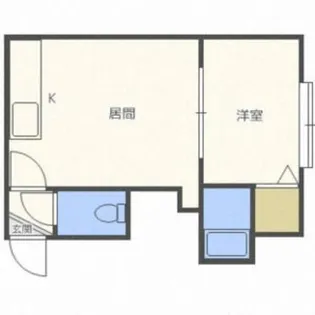 北海道札幌市西区八軒七条西1丁目【アパート】の間取り