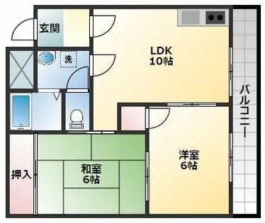 エクセレント我堂【1階】の間取り