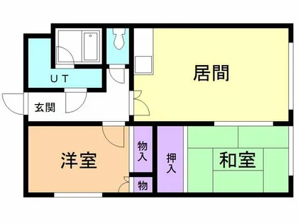 コーポ銀【201号室】の間取り