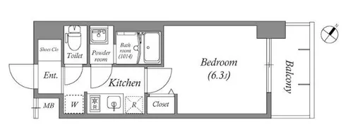 アドバンス名古屋シュテルン【2階】の間取り