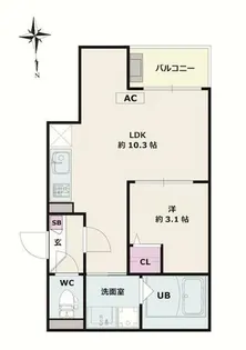 Jack shoho Ⅲ【3階】の間取り