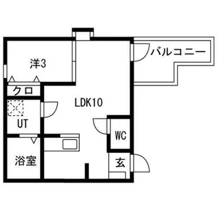 1LDKの間取り画像