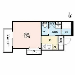 リュクスシティー黄金【2階】の間取り
