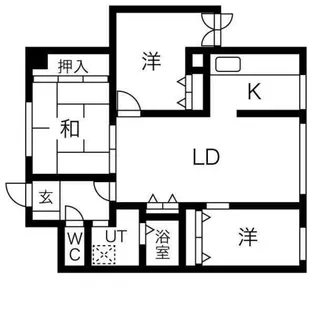 ラ・ヴェルト円山【6階】の間取り