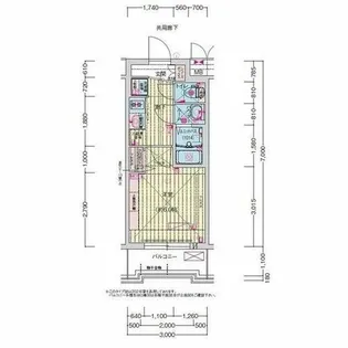 プレサンス高畑ルミア【7階】の間取り