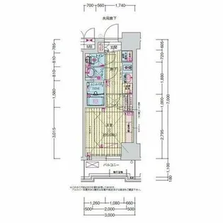プレサンス高畑ルミア【10階】の間取り