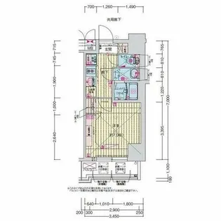 プレサンス高畑ルミア【10階】の間取り