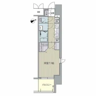 パルティール八田【9階】の間取り