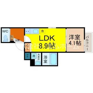 グランディール高畑【1階】の間取り