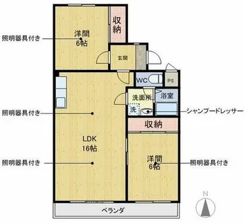 メゾンドール小島【2階】の間取り