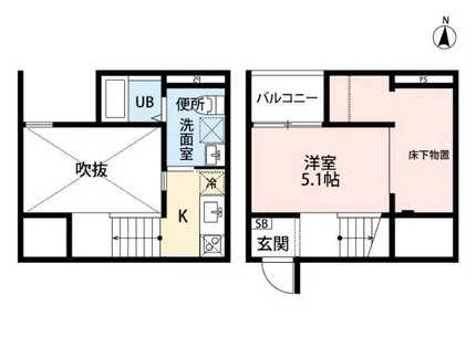 REFINED TASTE三吉(リファインドテイスト三吉)【1階】の間取り