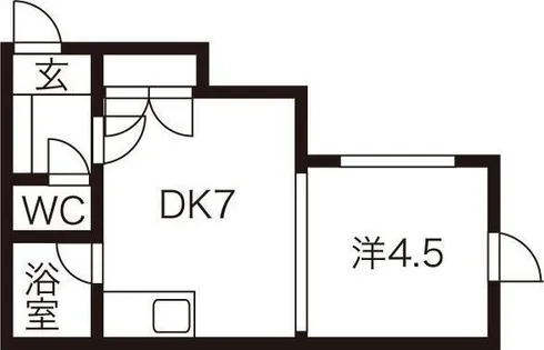 エステート美和南4条【3階】の間取り