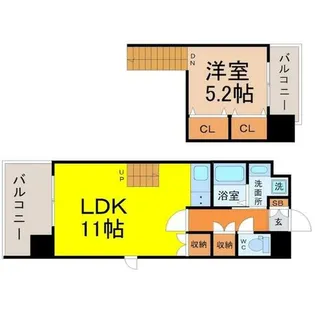 NEO JAPANESQUE出来町【10階】の間取り