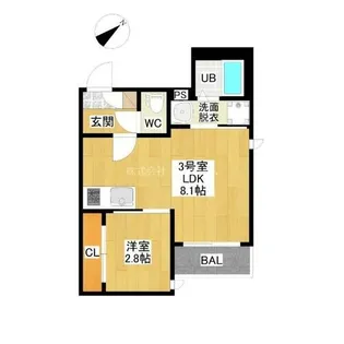 Grandtic Smart 山王【2階】の間取り