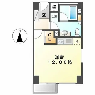 ミュプレ矢場町【4階】の間取り