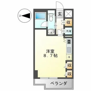 グランルージュ栄 II【3階】の間取り