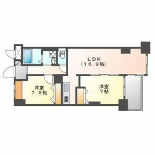 イーグルヘッド橦木【11階】の間取り