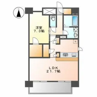 グランドソレイユ名駅【10階】の間取り