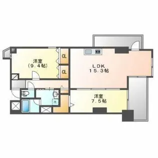 イーグルヘッド橦木【4階】の間取り