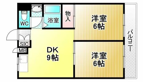 シャトーレーヌ【3階】の間取り